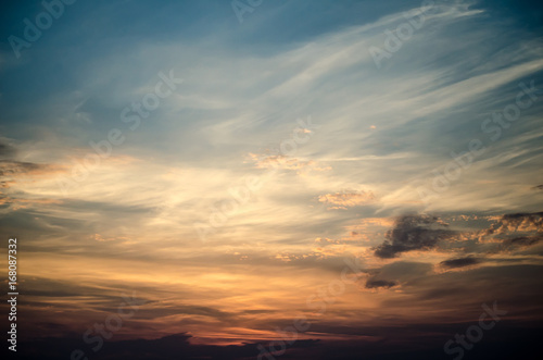 sunset sky with clouds © Photovitamin