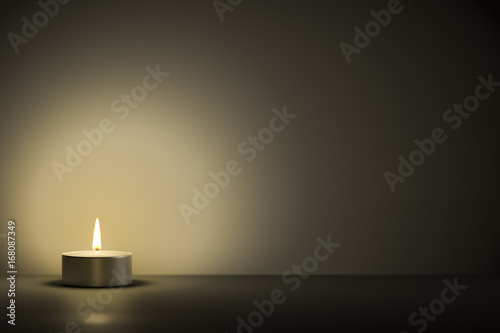 typical tealight with space for your content