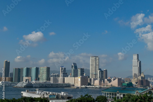 Hong Kong hi-rise buildings landscape, August 2017