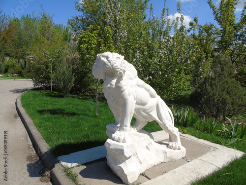 Park of lions Taigan in Crimea
