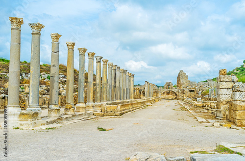 The streets of Perge photo