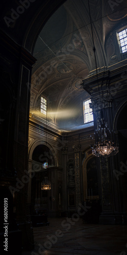 Inside an italian cathderal, ferrara, italy photo