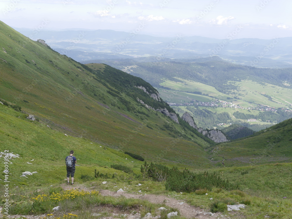 Naklejka premium europa.Tatry Bielskie.szlak na Szalony Przechód