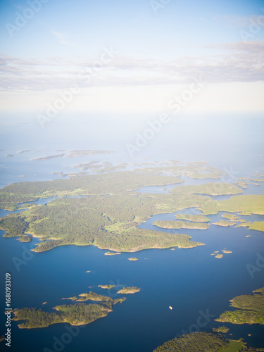 View from airplane