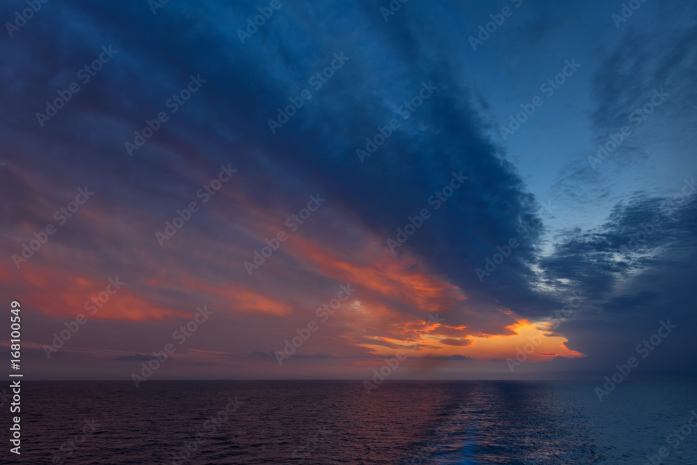 sunset at sea sunset at sea