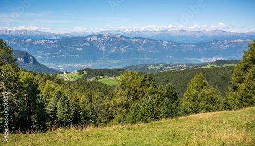 Amazing mountains summer landscape in Dolomites, South Tyrol, Italy. The Oclini Pass