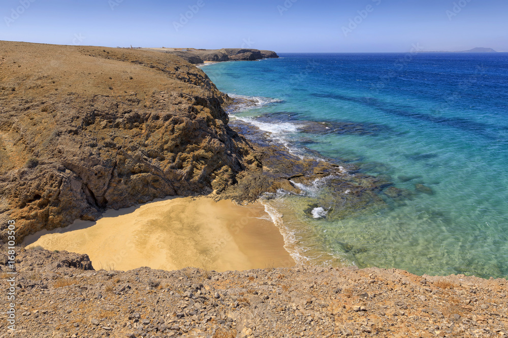 Playa de Papagayo in Lanzarote
