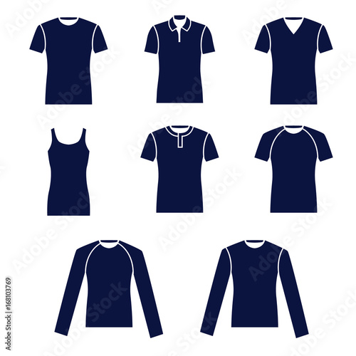Different types of mens t-shirts