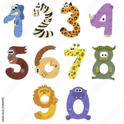 Numbers like african animals
