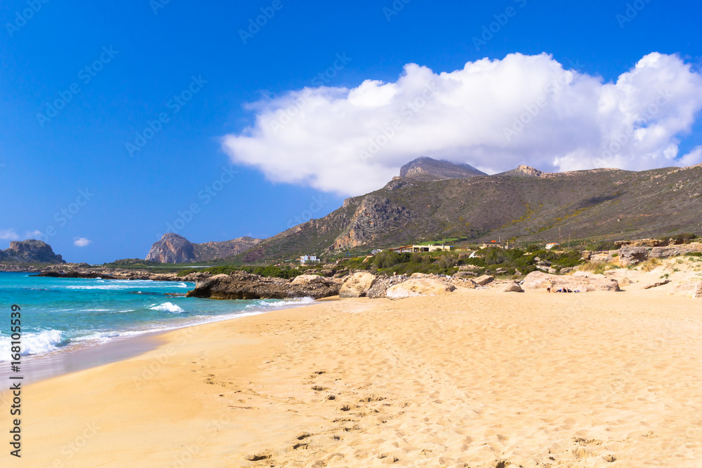 Beautiful Falassarna beach on Crete, Greece Beautiful Falassarna beach on Crete, Greece