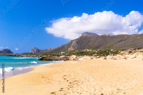 Beautiful Falassarna beach on Crete, Greece © kwiatek7