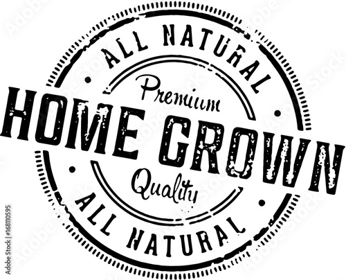 Home Grown Produce Label Stamp