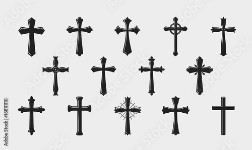 Fotografie, Obraz Cross logo