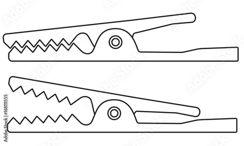 Crocodile clip icon