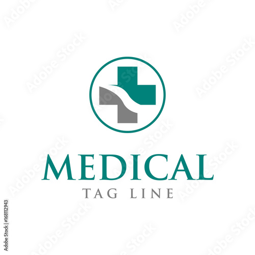 medical cross logo design template