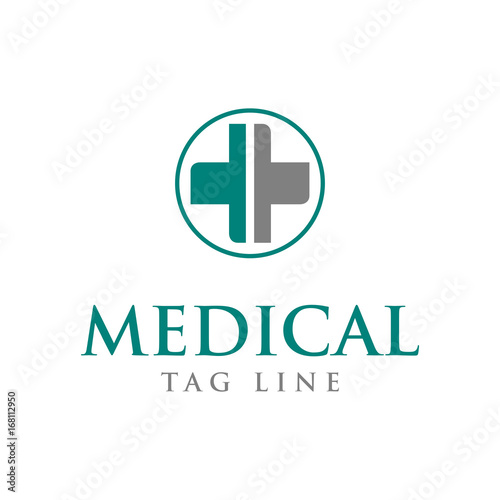 medical cross logo design template