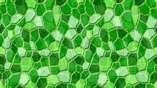 Seamless loop animation background with green tiles