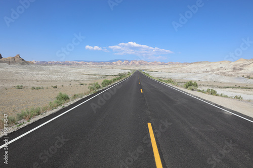 Road to Moab in Utah. USA