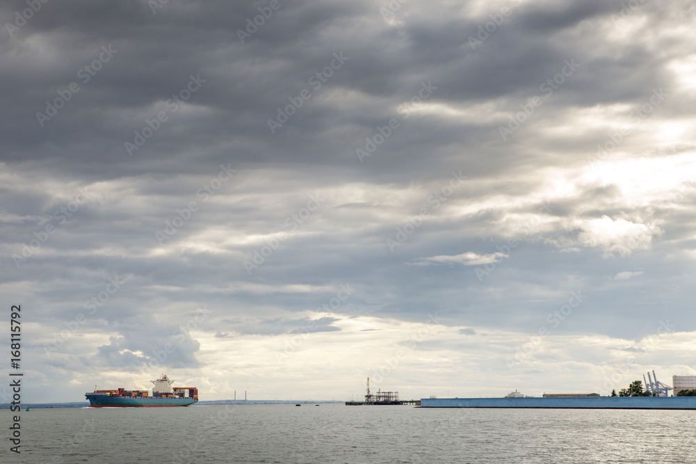 Naklejka premium canvey island seascape