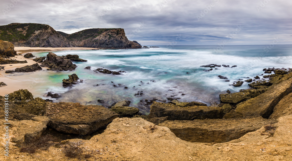 Typical Portugal - rough yet beautiful coast, amazing turquoise water. Beautiful, amazing, breathtaking.
