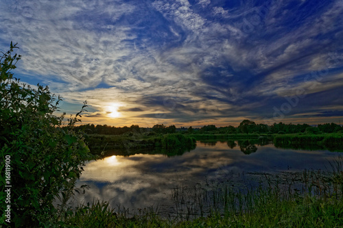 Beautiful July sunset.