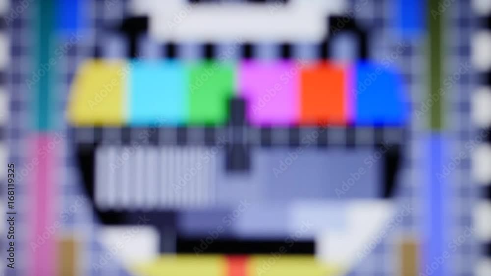 tv static noise color bars bad signal