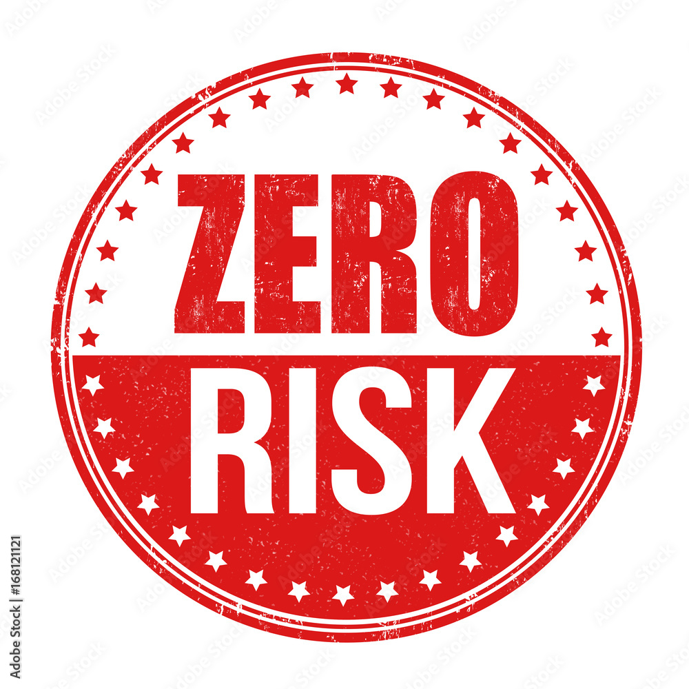 Zero risk sign or stamp Zero risk sign or stamp