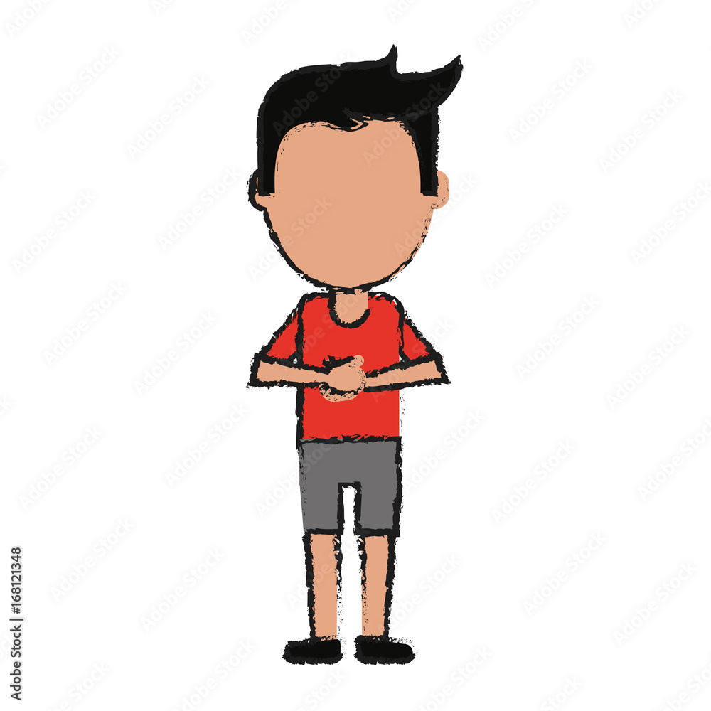 man with hands holding on front avatar icon image vector illustration design man with hands holding on front avatar icon image vector illustration design