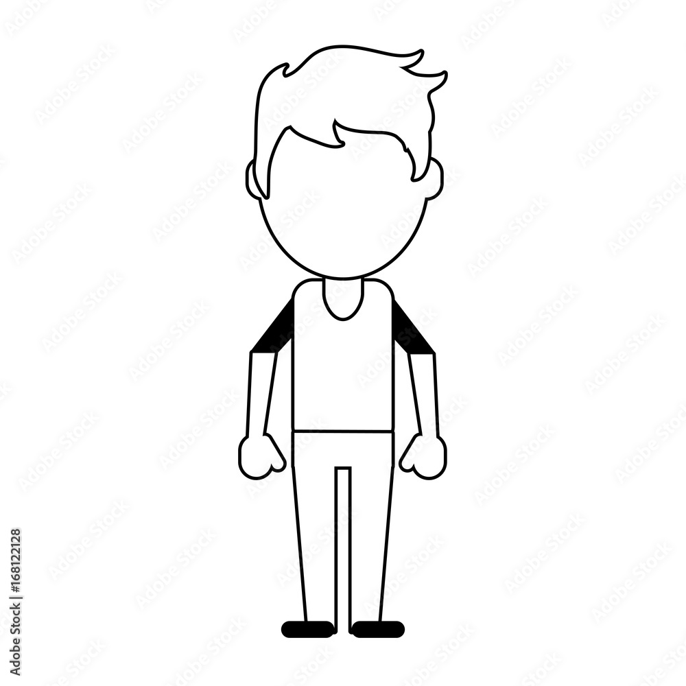 man avatar icon image vector illustration design black line man avatar icon image vector illustration design black line