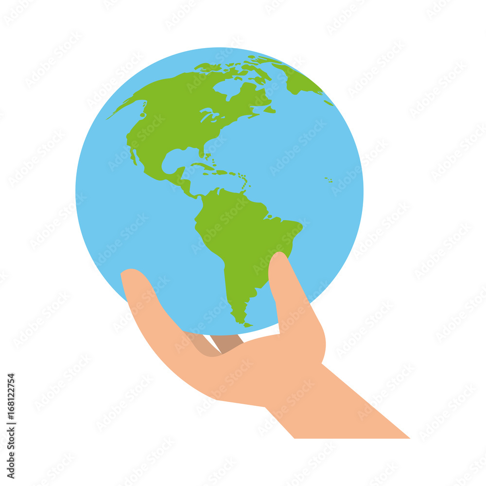 hand holding planet eco friendly icon image vector illustration design hand holding planet eco friendly icon image vector illustration design