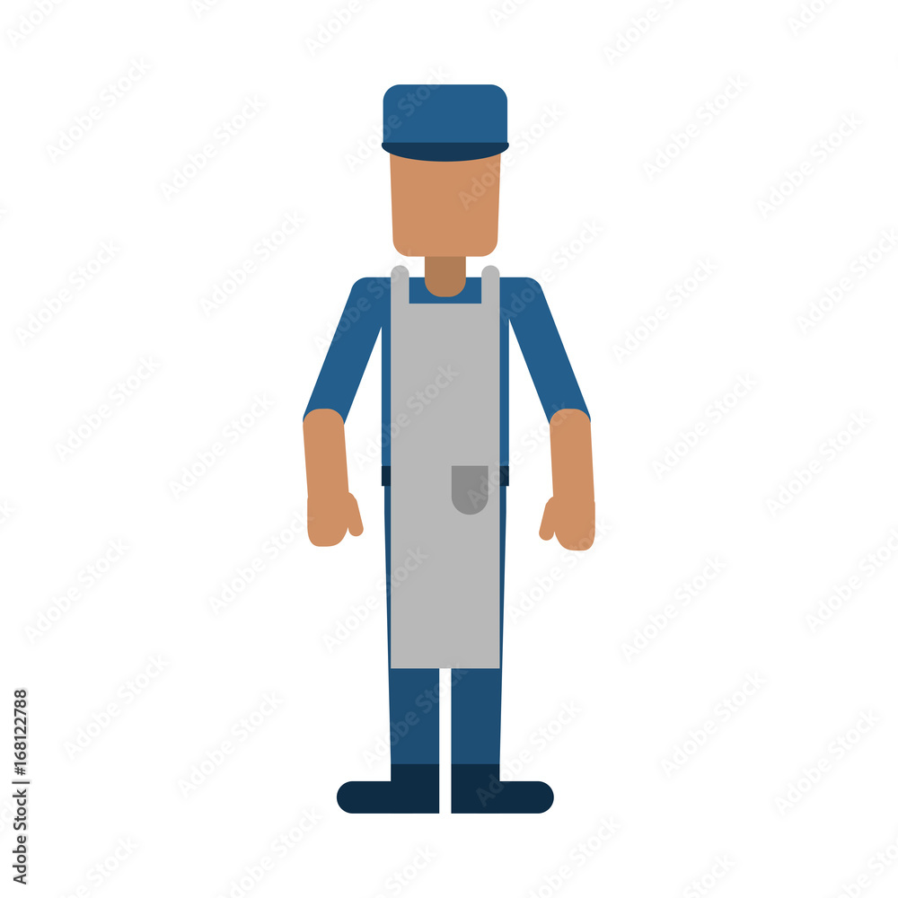 male chef or cook with apron avatar icon image vector illustration design male chef or cook with apron avatar icon image vector illustration design
