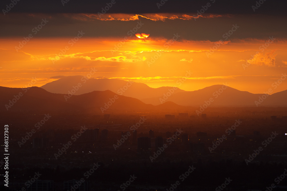 Fototapeta premium City Sunset