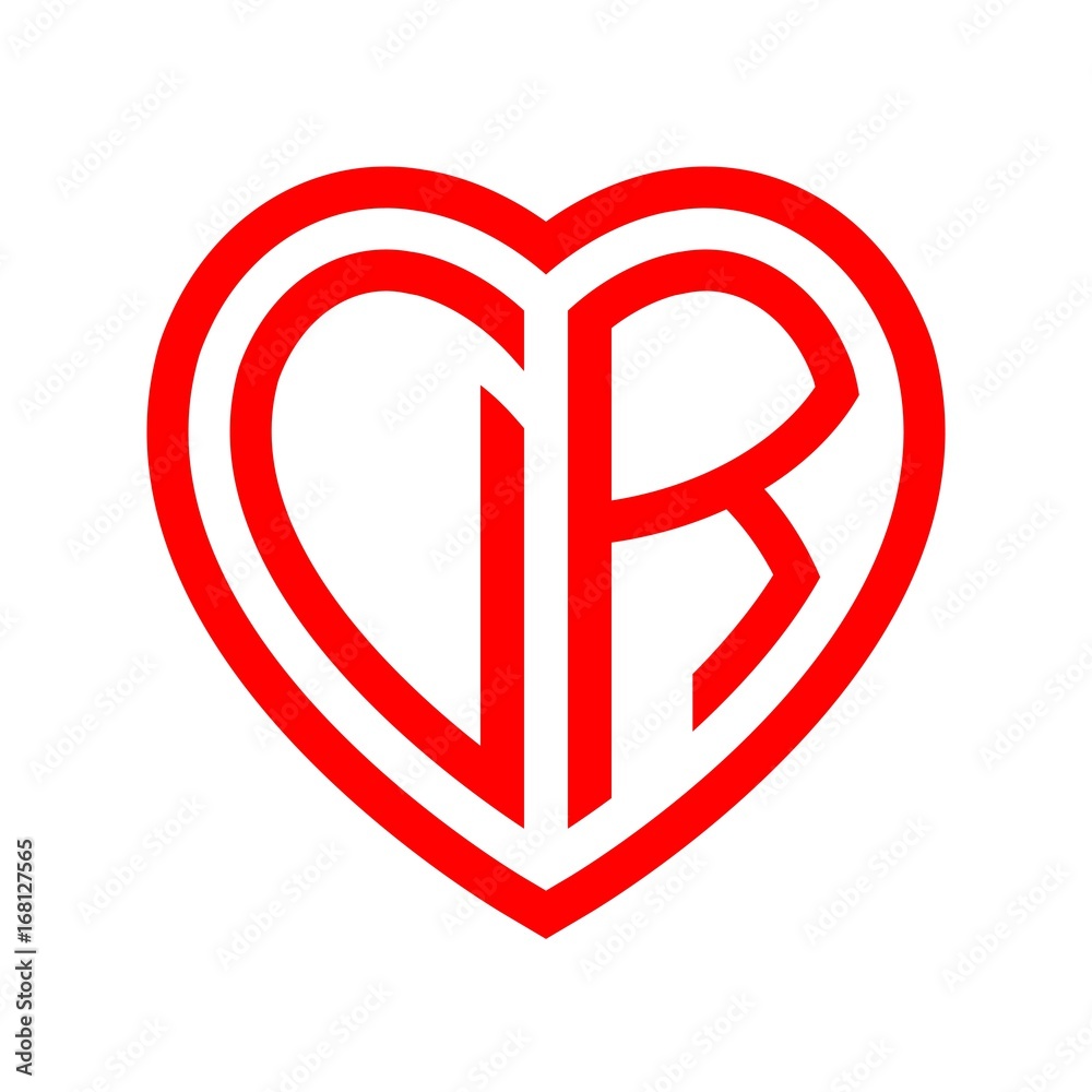 initial letters logo dr red monogram heart love shape initial letters logo dr red monogram heart love shape