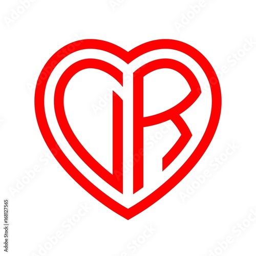 initial letters logo dr red monogram heart love shape Free Download initial letters logo dr red monogram heart love shape - GFXLoad