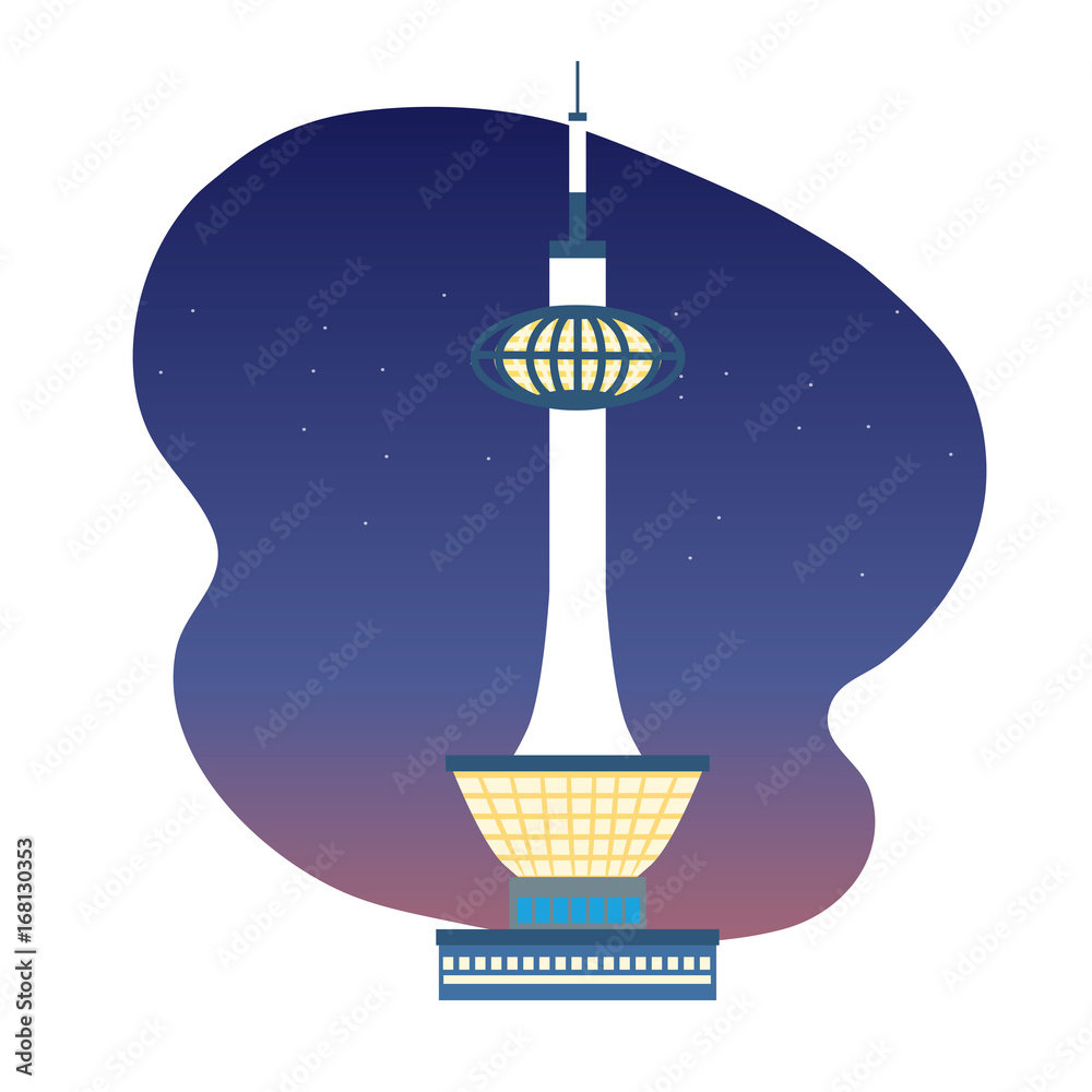 京都タワー イラスト Stock ベクター Adobe Stock