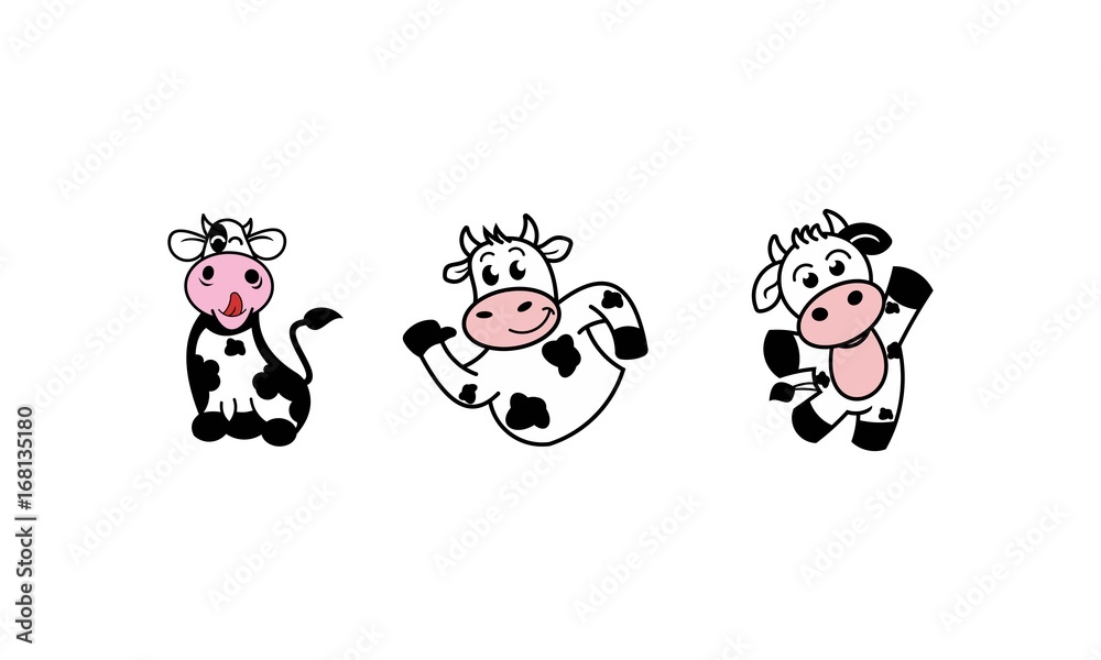 Fototapeta premium Fun & Happy Cow 