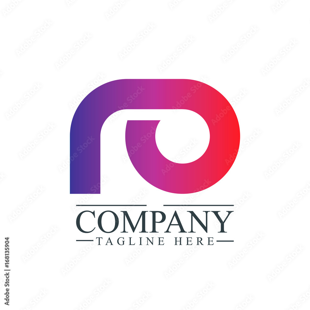 Initial Letter RO Linked Design Logo Initial Letter RO Linked Design Logo