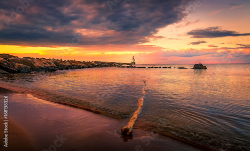Sunset at Wisconsin Point Lighthouse 