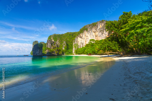 Beach of koh hong island andaman sea in Krabi, Thailand. photo