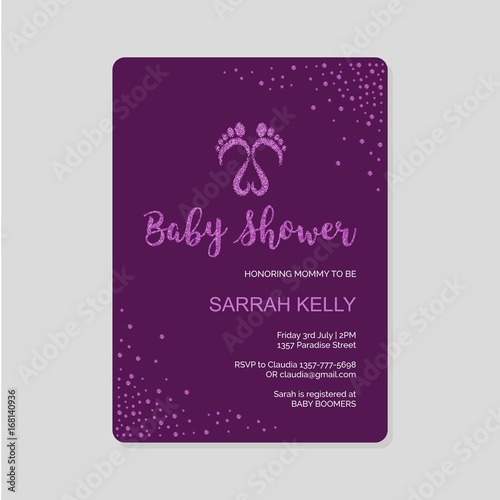 Baby shower vector illustration