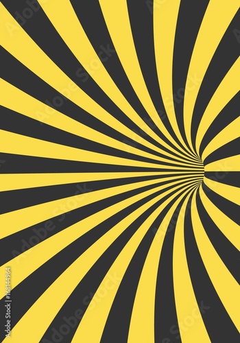 Illustration of Vector Spiral Tunnel Illusion. Vortex Motion Striped Tunnel Background