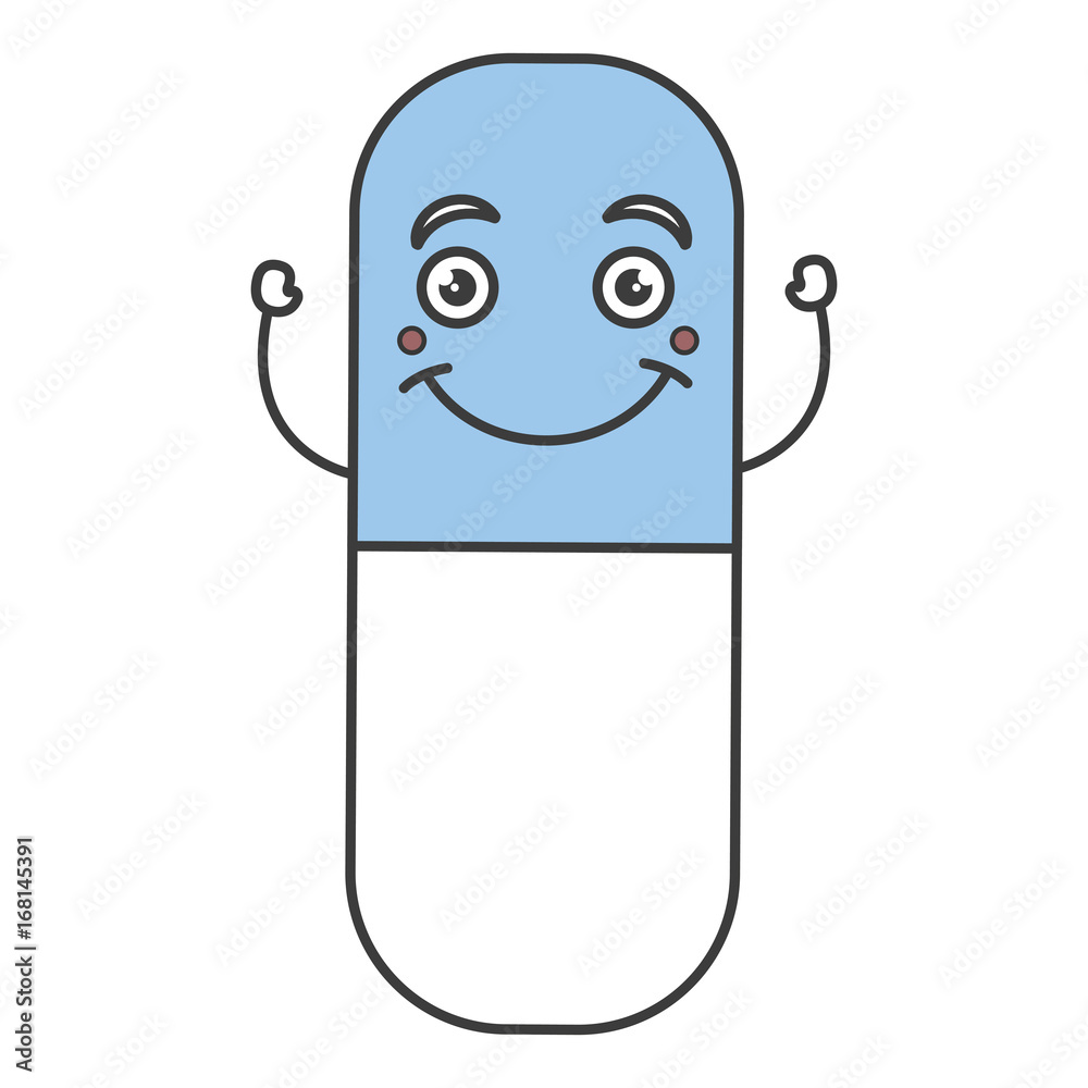 capsules medicine kawaii character vector illustration design capsules medicine kawaii character vector illustration design
