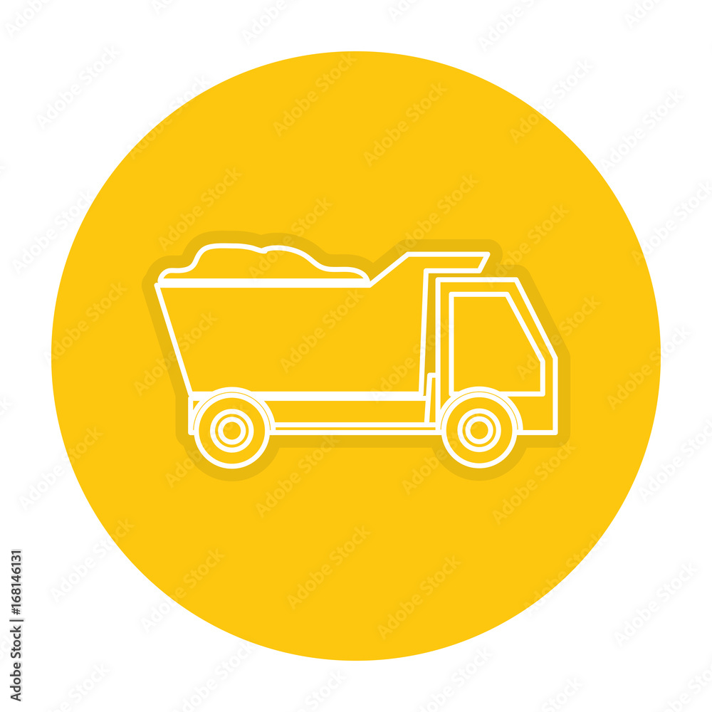 dump truck isolated icon vector illustration design dump truck isolated icon vector illustration design