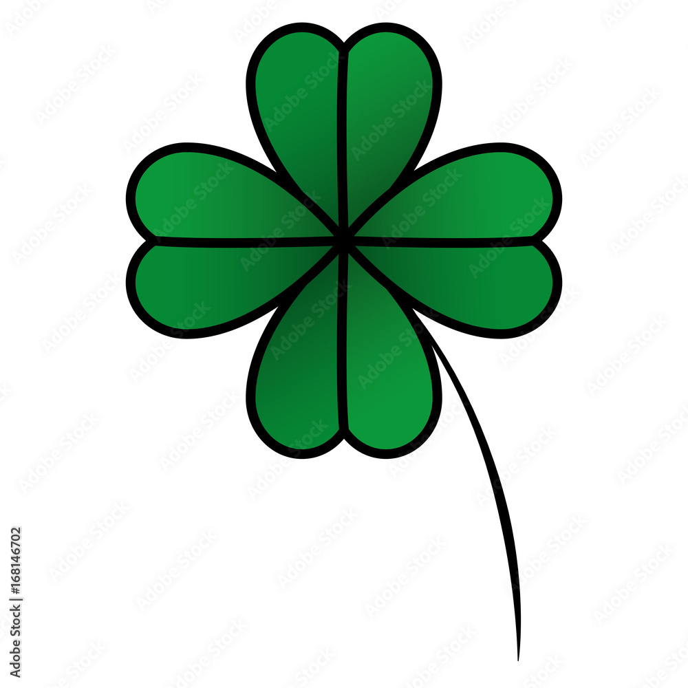 saint patrick clover icon vector illustration design saint patrick clover icon vector illustration design