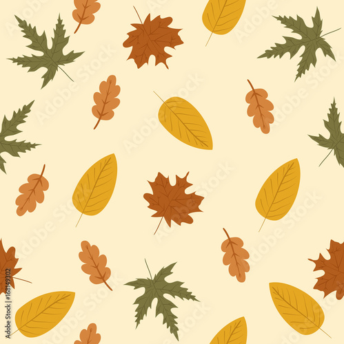 autumnal leaves pattern