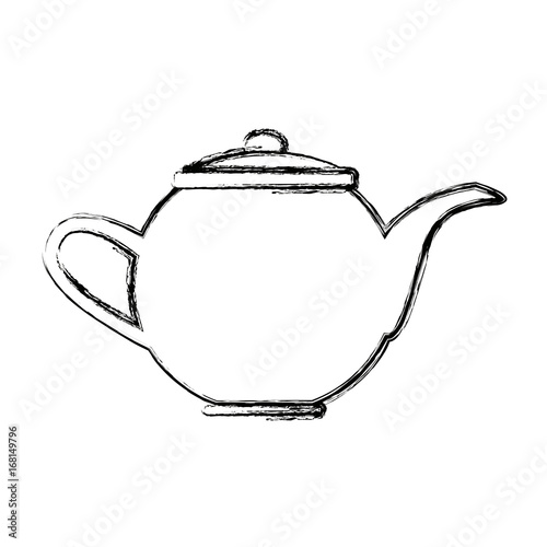 kettle coffee tea hot beverage fresh vector illustration