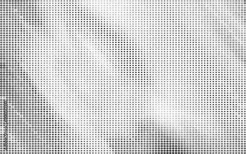 black circles. gray dots. abstract grey white background pattern. monochrome grunge texture. halftone effect. vector illustration