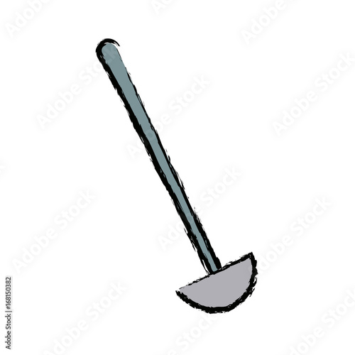 ladle tool cooking kitchen icon vector illustration