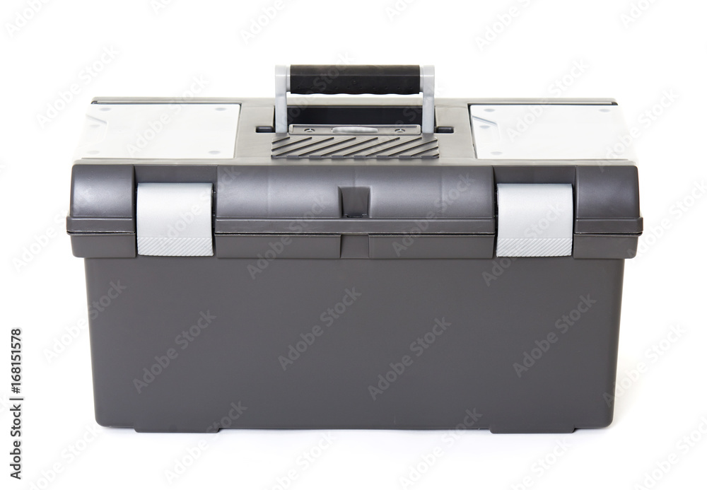 Toolbox, isolated object photo, white background Toolbox, isolated object photo, white background