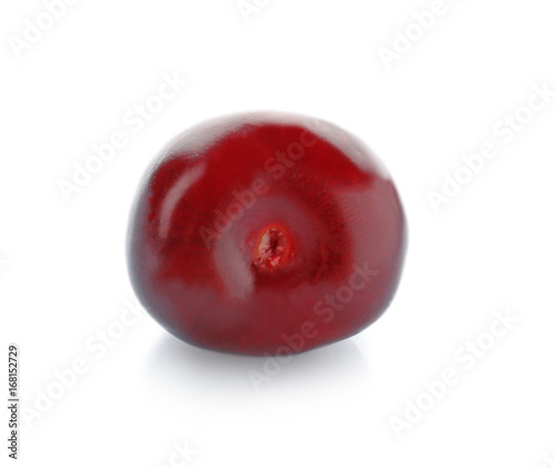 Fresh sweet cherry on white background